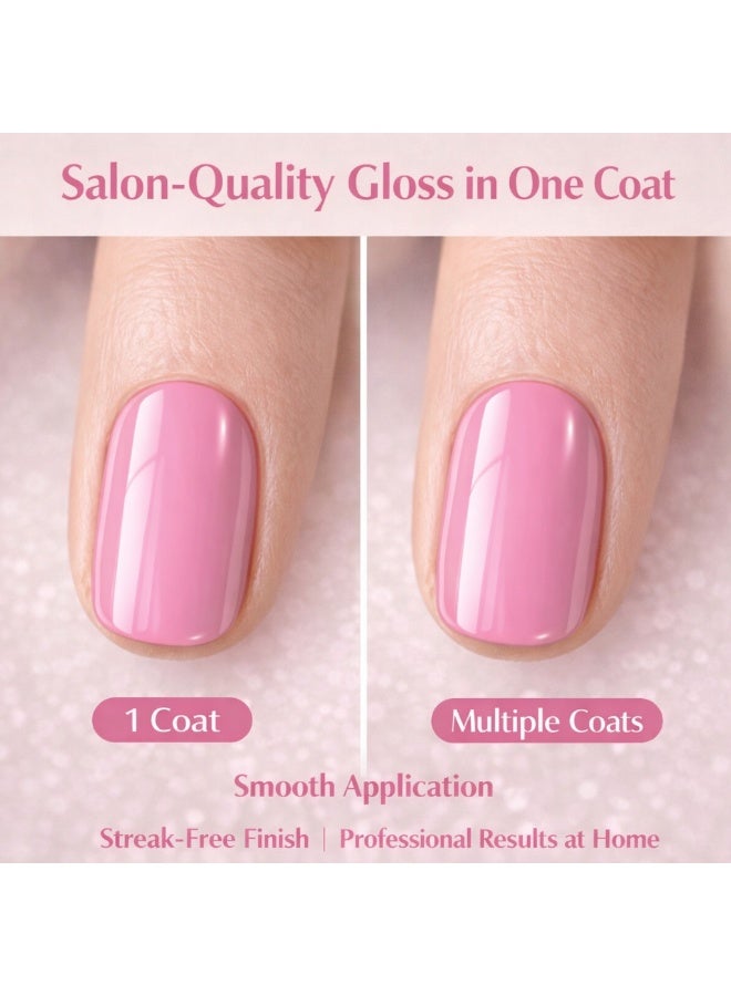 Brunson Classic Nail Polish 18ml Fast Dry Nail Lacquer Nail Harderner Normal Polish Glossy Gel Effect Quick Air Dry Long-Lasting Natural Nail Enamel Salon Quality Manicure Pedicure Regular Polish - Image 5